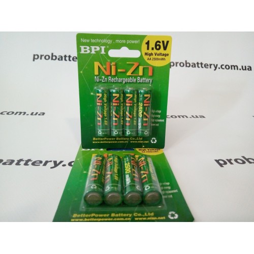 Аккумулятор Ni-Zn BPI  AA 1.6V 2.5Ah в интернет-магазине ProBattery.com.ua