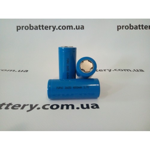 Аккумулятор Li-ion 26650 Fupai 3.7V 2.35Ah 5A в интернет-магазине ProBattery.com.ua